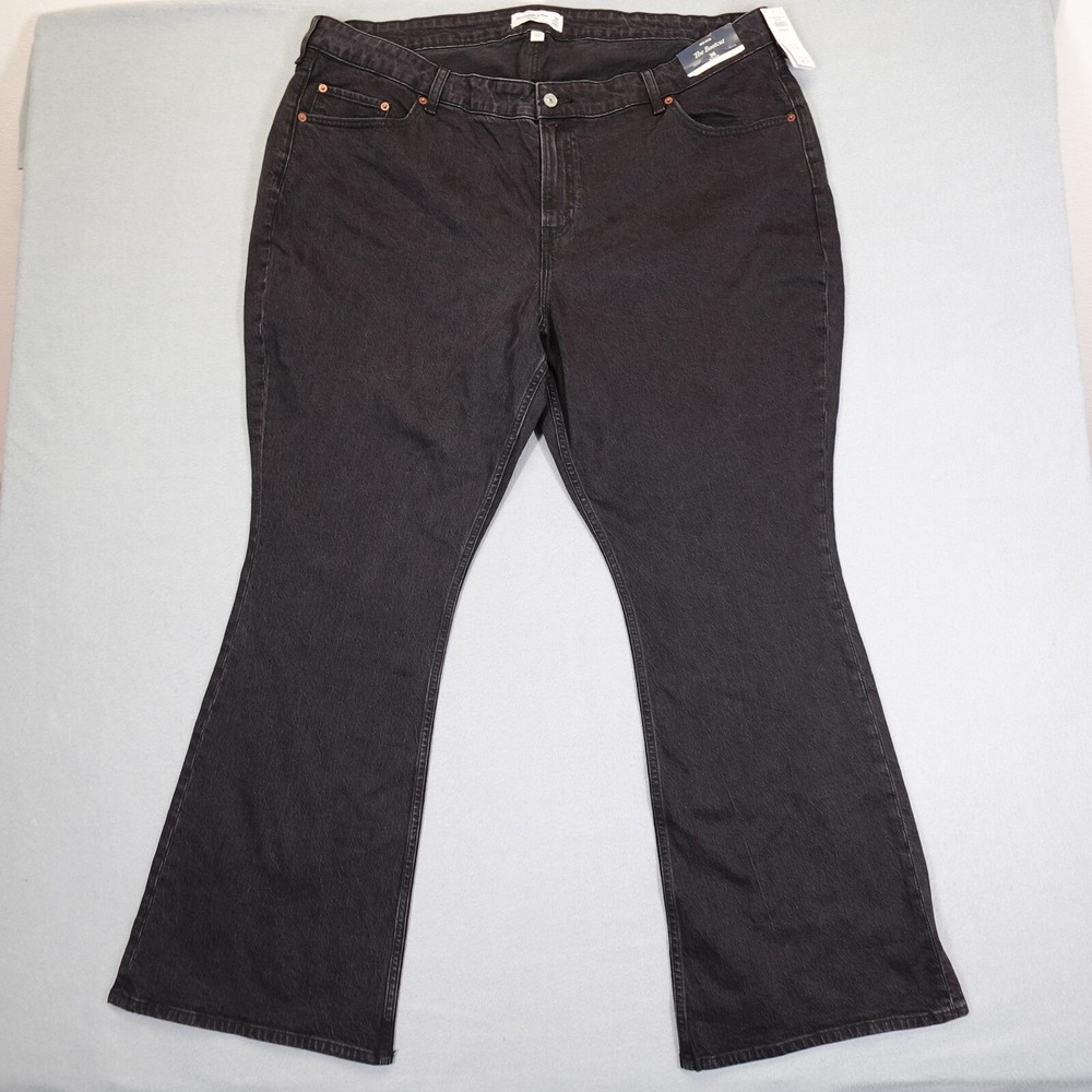 Abercrombie & Fitch Jeans Womens 36 Black The Bootcut Curve Love Mid Rise Denim